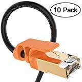 VANDESAIL Ethernet Cable, 10Pack Strengthened Premium CAT7 Patch Cable RJ45 Shielded SSTP LAN Network Cord Gold Lead for Switch/Router/Modem/Patch Panel (2m/ 6.5ft)