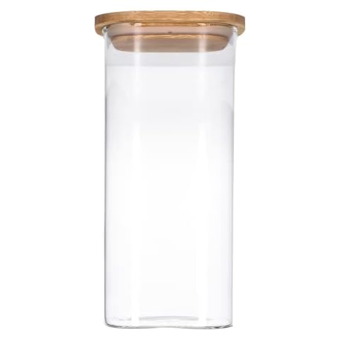 TALK-POINT Vorratsdosen aus Glas mit Bambusdeckel Cover