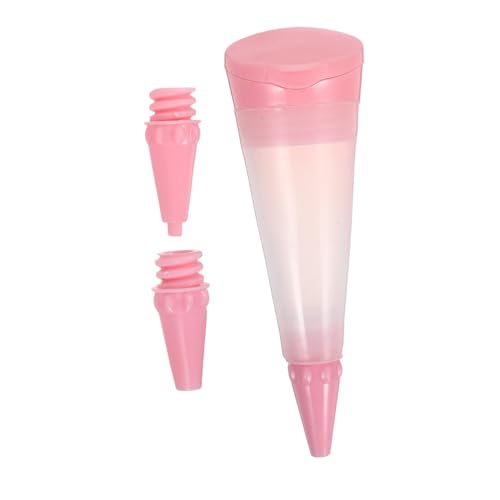 OFFSCH Penna per Decorare Torte in Silicone Rosa con Fine per Piping Dessert Strumenti Multifunzione per Scrivere e Modellare Glassa Adatta Cioccolato Crema e
