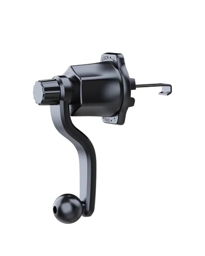 LAYYSD Support Grille d'aération Crochet D'extension Support Grille D'aération Voiture Rotation À 360 Degrés Base À Tête Sphérique Universelle 17 Mm Support Téléphone Sortie d'air Car Phone Holder