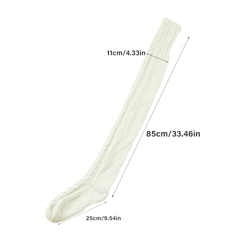 Women's Thigh High Socks Over Knee Leg Warmers Cable Knitted Boot Socks4