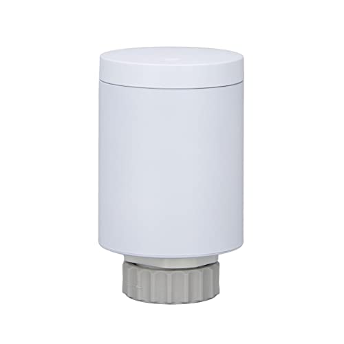 Hyuduo Válvula de Radiador con Termostato Inteligente, Válvula de Radiador con Termostato Inteligente para PC, Retardante de Llama, Aplicación de 41 a 158 Fahrenheit, Pantalla LED de Control de Voz