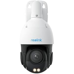 REOLINK 4K UHD PoE PTZ Camera for Outdoor Security, 360° Pan & 90° Tilt for Auto Tracking, 5X Optical Zoom and 3D Zoom, AI Detection, Color Night Vision, 24/7 Recording, 2 Way Talk, RLC-823S