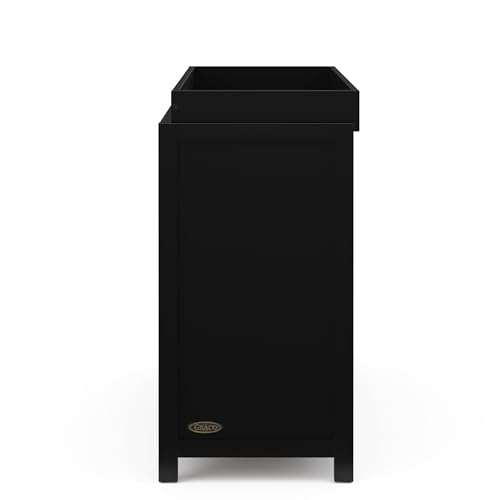 Graco Teddi 3 Drawer Chest with Changing Table Topper, Black by Graco - Image 7