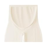 YUNGLOO Calzoncillos suaves y elásticos para embarazo, banda para el vientre, diseño invisible, cómodos para uso diario, bragas elásticas para el vientre, Piel de arroz amarillo, L