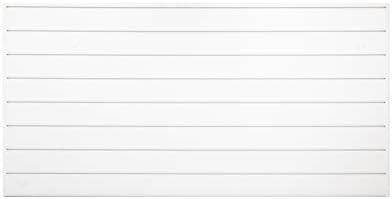 Crownwall PVC Slat Wall Panels Storage Wall and House Organizer Storage System | Heavy Obligation Group and Simple Set up | 8ft by 4ft (32 sqft) Part, White