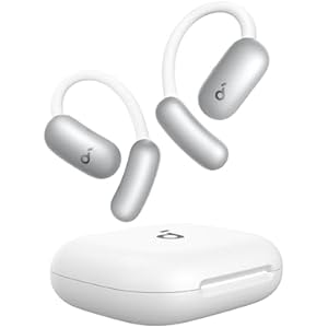 soundcore AeroFit 2 AI Assistant von Anker, Open-Ear-Kopfhörer, druckfreier Sitz, doppelt so kräftiger Bass, Echtzeit-Übersetzung, Hi-Res, 35 Stunden Wiedergabezeit, IP55 Mit KI-Assistent We