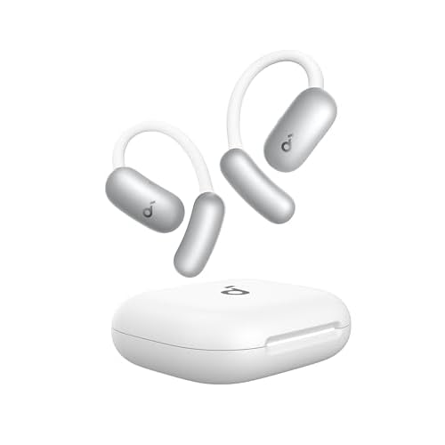 soundcore AeroFit 2 AI Assistant von Anker, Open-Ear-Kopfhörer, druckfreier Sitz, doppelt so kräftiger Bass, Echtzeit-Übersetzung, Hi-Res, 35 Stunden Wiedergabezeit, IP55