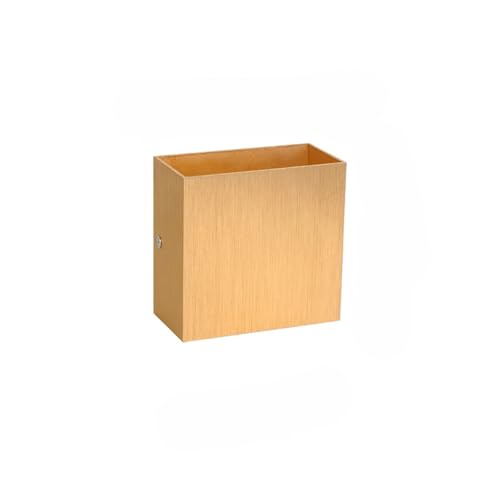 Aplique de pared interior LED 6W en aluminio dorado de lujo minimalista