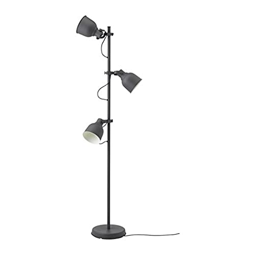Lámpara de pie HJLJKG industrial de 3 luces para salón con brazos ajustables