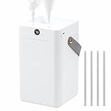 2 modos e indicador de humedad inteligente: este humidificador está diseñado con 2 boquillas para 2 modos de niebla. Y nuestro humidificador tiene una pantalla inteligente que puede mostrar la humedad del aire en tiempo real, por lo que es fácil ajustar diferentes modos de acuerdo a la humedad. Haz tu vida más fácil