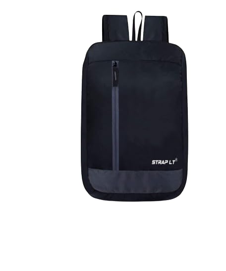 straplt KO NEWBLKQCHUABGA875_11 Men's and Women's PU Casual Backpack | Black |-picture-48