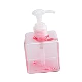 DEARMAMY Botella de Prensa Recargable dispensador de jabón artículos de Aseo Cuadrado Simple Cuerpo Botellas Botella de Bomba dispensador de champú Botella de Recarga vacía