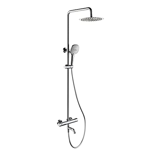 Ensemble de douche de pluie chromé pour transformer votre salle de bain en spa