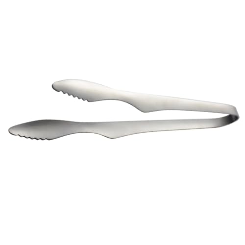 OFFSCH 1pc Portable Stainless Steel Food Clip Multi Functional Grill Clip for Bbq Buffet and Catering Compact and Easy to Carry for Serving Bread Vegetables Cheese and More