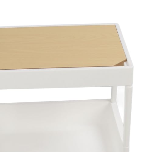 Carrinho de Armazenamento Fino para Espaços Pequenos, Carrinho Móvel de 3 Camadas Com Rodas, Pratele