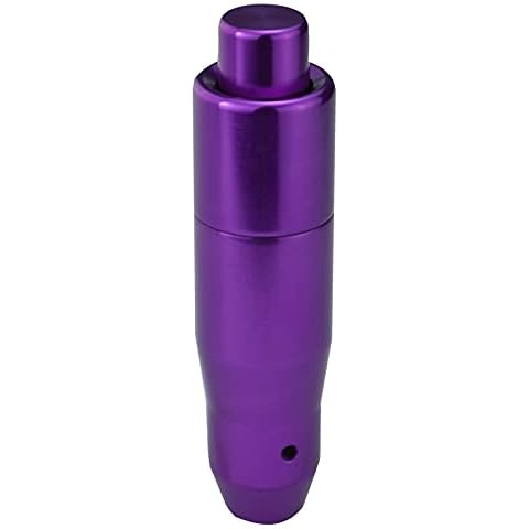 Bashineng Automatic Shift Knob with Push Button Shifter Gear Stick Shifting Lever Aluminum Alloy Transmissions Fit Most Cars Truck SUV Vehicles (Purple) Cover