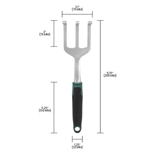 Cultivador Zenport 3 púas 14 pulgadas aluminio miniatura 5