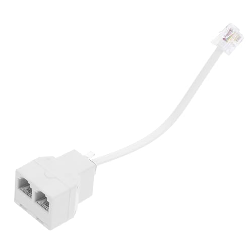 DIYEAH - DIYEAH Répartiteur Téléphonique Détachable Vers Adaptateur De Prise Téléphonique Quatre Câbles Pratique Pour Bureau Et Maison Design Élégant