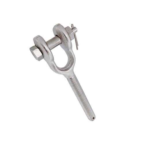1 Pieza Tensor Quijada de Acero Inoxidable T316 5/16", Rosca Derecha, Capacidad de Carga 800 lb para Aparejo Marítimo, Barandilla de Cable y Cuerda de Alambre miniatura 1