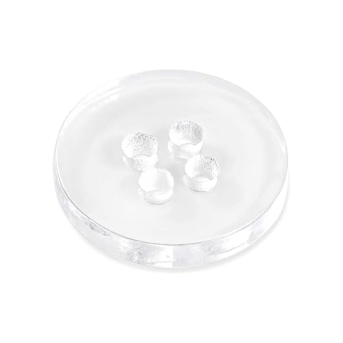 Clear Buttons Pack of 50 3/4" (19 mm) Transparent Sewing