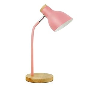 Himmel Lampe de table, lampe de table coulissante réglable en métal, lampe de table pour enfants dans la Chambre, salon, lampe de table de lecture avec prise E27 (Couleur rose)