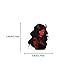 50Pcs Horror Skeleton Stickers Pack for Teens and Adults, Red Skull and The Maiden Waterproof Vinyl Stickers for Laptop,Water Bottle Decals (Satan)