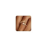 Eaciy Initial Rings for Girls Women - 14K Gold Plated Letter P Initial Ring for Girls Teen Girl Gifts Trendy Stuff, 5 6 7 8 9 10 11 12 13 14 15 16 Year Old Girl Birthday Gifts