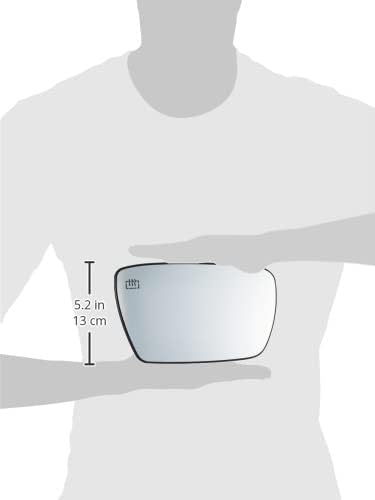 Fit System - 33265 Driver Side Heated Mirror Glass w/Backing Plate, Jeep Grand Cherokee, 5 1/16" x 8 7/8" x 8 1/4"