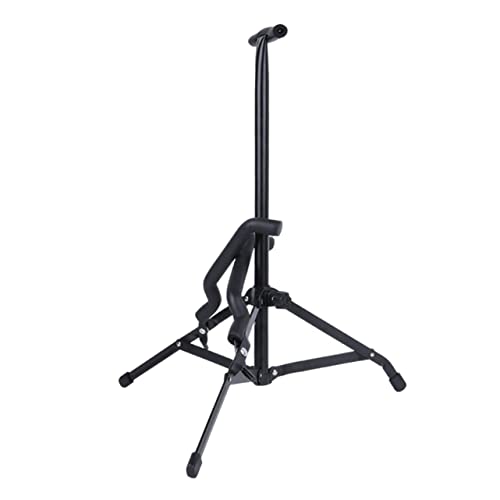 UPKOCH フロア型ギタースタンド 垂直収納 ポータブル 折りたたみ式 三脚設計 耐久性のあるギターブラケット