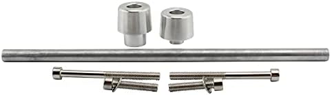 Motorcycle Front Axle Nut Covers Caps Front Axle Cover Installation Kit For Harley FXFB and FXFBS 18-21 FXDRS 19-21 (I)