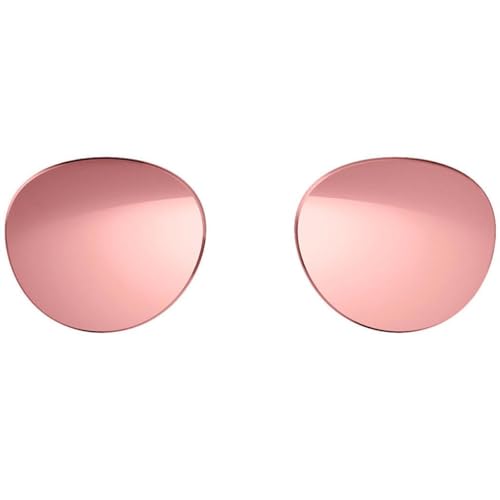 Bose Frames Lens Collection, Mirrored Rose Gold Rondo Style (Polarized), interchangeable replacement lenses, Medium