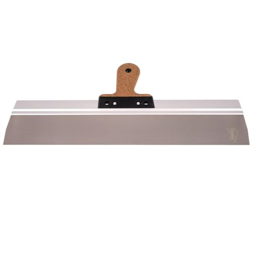 Toolty Stainless Steel Facade Spatula 550/90mm with Cork Handle – for Plastering, Finishing & Smoothing Work – DIY