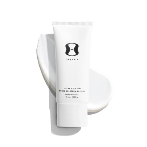 OneSkin FACE SPF OS-01 Peptide Broad Spectrum SPF 30+ Mineral Sunscreen- Scientifically Proven to Protect Skin from UV Aging, Includes Potent Antioxidants (Untinted)