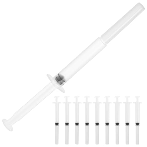20Pcs Disposable Rectum Injector, Hygienic Injector Applicator Gel Tube, Applicator Transparent White Health Tool for Smooth and Painless Application Gel, 4.72 inches