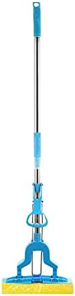 AllRight Sponge Mop PVA Floating Mop with Super Absorbent Sponge Heads Floor Cleaner with Telescopic Handle Self-Wringing Wood Floor Mop for Hardwood Laminated Floors Bedroom Kitchen Bathroom