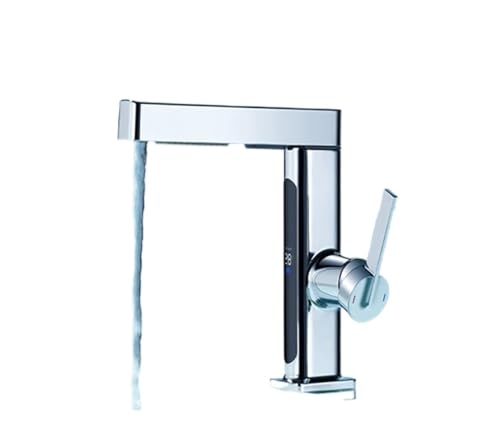 Robinet cascade pour lavabo numérique mitigeur extractible de salle de bain - 2