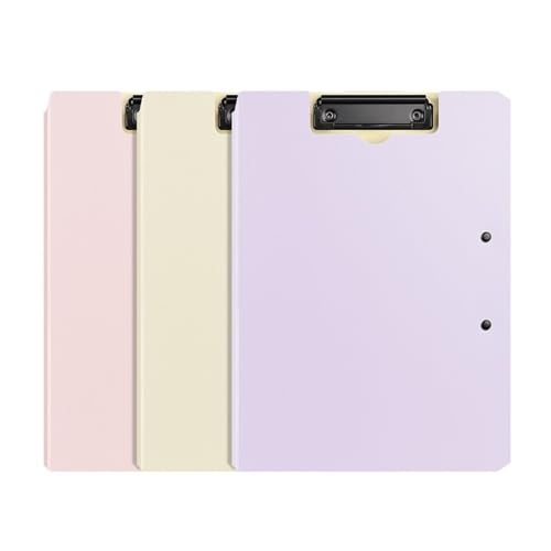 ドキュメントバッグ 3個入り PP製折りたたみカバー クリップボード フォルダー 丈夫なダブルクリップフォルダー 契約書ファイルオーガナイザー バインダー オフィス用品 ドキュメントホルダー