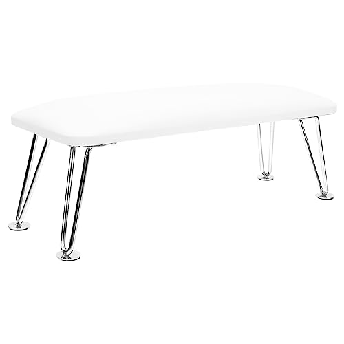 OHPHCALL 1個 手枕 nail マニキュアハンドレスト マニキュアアームレスト付き ネイルアート手 マニキュアの手 ネイルアート枕 ネイルアートリストピロー ステンレス製ブラケット 白い