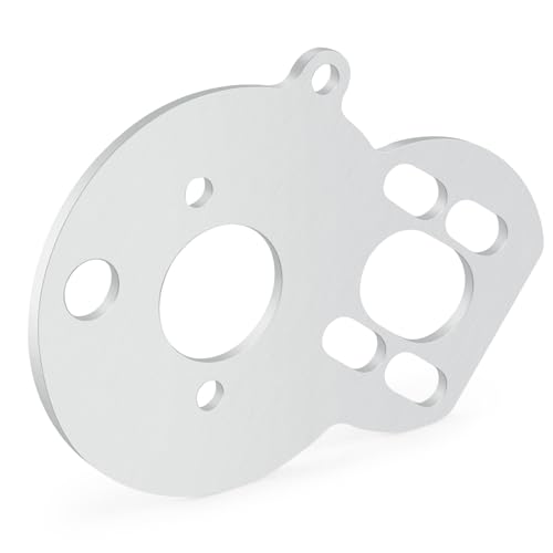 JGGZONE Losi Micro-B Stainless Steel Motor Mount Plate Fixed Bracket Compatible with LOSI 1/24 Micro-B 2WD Buggy RTR-LOS00007 Upgrade Parts - Silver