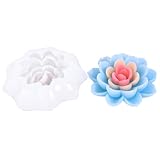 Lotusblumen-Form für Kerzen, Alphabet, Seerose, Silikonform für Seife, Sojawachs, Epoxidharz, DIY,...