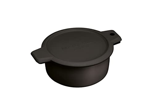 KitchenCraft Mikrowellen-Grill- und Bräunungspfanne, Schnelles Kochen, Backofenqualität, Stabil und leicht, 26 x 29 x 9 cm, Schwarz