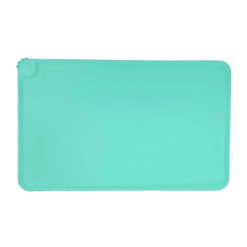 ＫＬＫＣＭＳ Tapete de alimentação para animais de estimação, 48x30cm, silicone, fácil limpeza, lavável, p