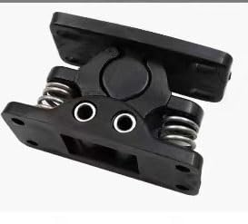 QHUCBAEG Cierre de abridor de Puerta, pestillo de Armario, 2 Piezas, Puerta con Resorte, Cierre fácil, Abrazadera de liberación, Cierre de Doble Rodillo (Mp4) (Color : Black Plastic)