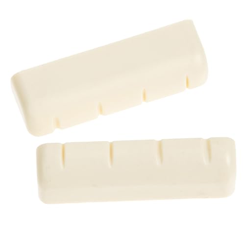 SUPVOX 2 Pack Banjo Nuts Banjo Accessories for Bridge Replacement Nut Improve Tone Material