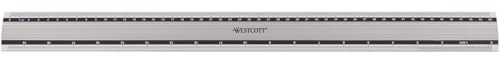 Westcott E-10193 00 - Regla de aluminio, 50 cm