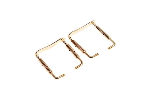 4/4 Violin Chinrest Chin Rest Gold Clamp Violin Parts (2pcs)