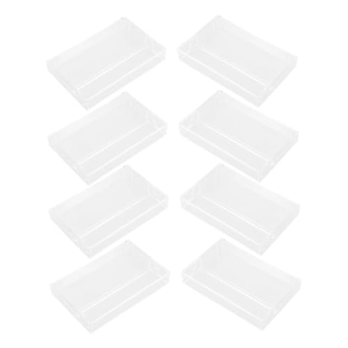 8pcs Retro Cassette Tape Storage Box for Music Tapes