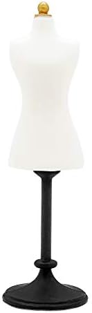 Odoria 1/24 Dolls House Mannequin Miniature Dress Form Dollhouse Accessories, White