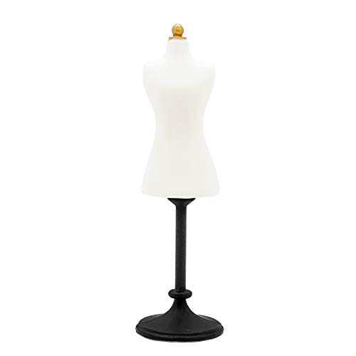Odoria Miniature 1/24 Buste de Couture Mannequin Accessoire Maison de Poupée, Blanc